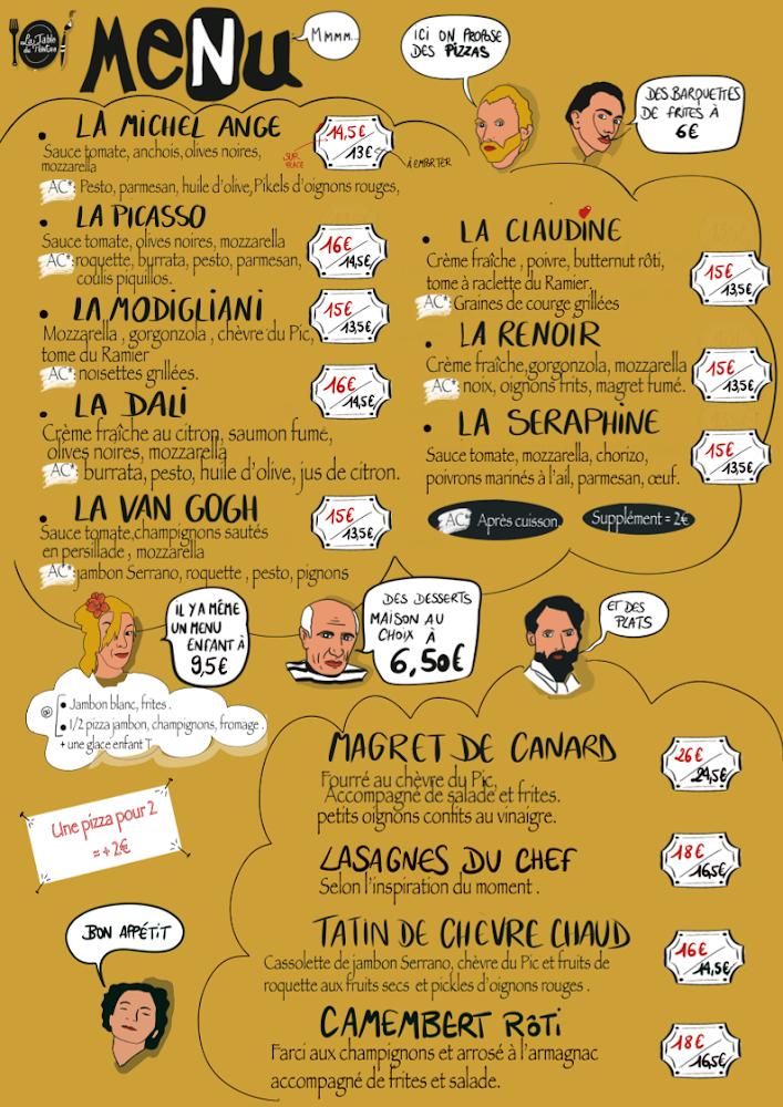 La Table du Peintre - Menu Image 2